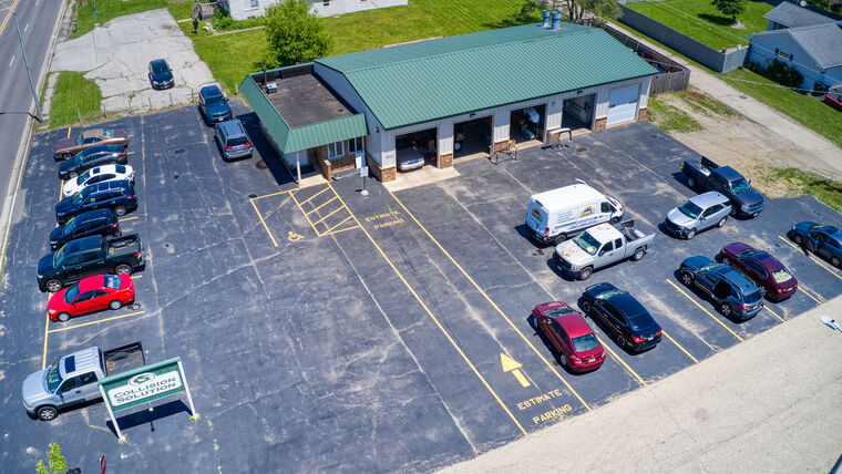 Aerial view of the Zion shop and service bays