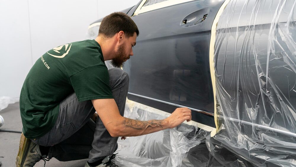 Masking and prepping a vehicle